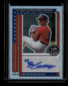 2026 USA Stars Stripes Prizm National Team Mojo Micah Delos Reyes RC Auto 2/25