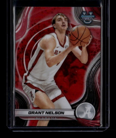 2024-25 Bowman's Best University Red Refractor 25 Grant Nelson Rookie 5/5