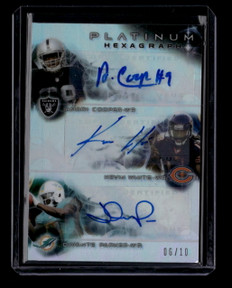 2015 Topps Platinum Hexagraph Perriman Strong Parker White Cooper RC 6 Auto 6/10