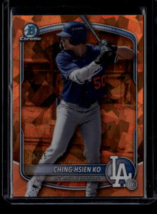 2025 Bowman Chrome Draft Sapphire Orange Refractor Ching-Hsien Ko RC 18/25