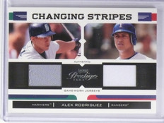 2004 Playoff Prestige Changing Stripes Alex Rodriguez Dual Jersey #D023/150 *650