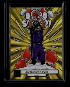 2023-24 Donruss Bomb Squad Holo Yellow Laser 8 Anthony Davis 8/25
