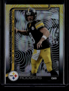 2025 Topps Chrome Etch Refractor 255 Aaron Rodgers