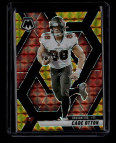 2025 Panini Mosaic Mosaic Choice Black Gold Refractor 211 Cade Otton 4/8