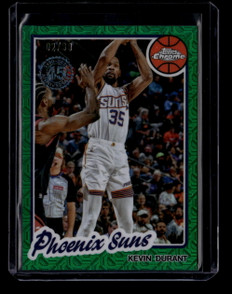 2025-26 Topps '80-81 Topps Chrome Green Mojo Refractor TCKD Kevin Durant 2/99