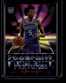 2018-19 Donruss Franchise Features Holo Yellow Laser 26 De'Aaron Fox 14/25