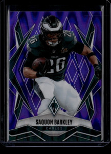 2025 Panini Phoenix Purple Seismic 77 Saquon Barkley 26/49