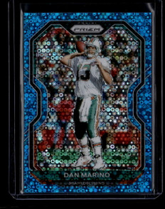 2020 Panini Prizm Prizms No Huddle Blue Refractor 18 Dan Marino 21/79