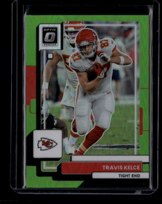 2022 Donruss Optic Lime Green Refractor 97 Travis Kelce 13/35