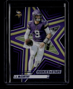 2025 Rookies and Stars Black and Blue 74 J. J. McCarthy 1/5