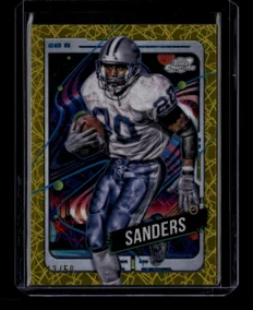 2024 Topps Cosmic Chrome Gold Interstellar Refractor 31 Barry Sanders 13/50