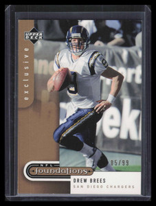 2005 Upper Deck Foundations Exclusive Gold 79 Drew Brees 85/99