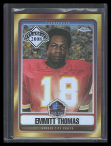 2008 Topps Chrome Hall of Fame Refractor HOFET Emmitt Thomas 175/199