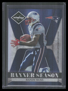 2008 Leaf Limited Banner Season Holofoil 9 Randy Moss 89/100