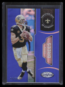 2018 Certified Seal of Approval Mirror Blue 23 Drew Brees 14/50