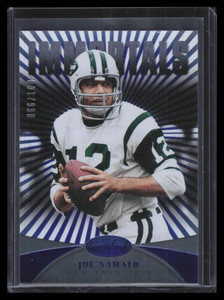 2013 Certified Platinum Blue 181 Joe Namath 66/100 Immortals