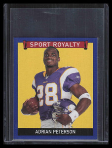 2009 Upper Deck Goudey Mini Navy Blue Back 251 Adrian Peterson SR Sport Royalty
