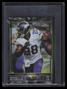 2015 Topps Chrome Mini Camo Refractor 24 Adrian Peterson 32/99