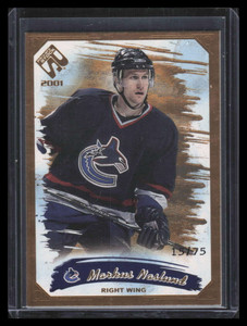 2000-01 Private Stock Gold 96 Markus Naslund 15/75