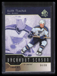 2003-04 SP Authentic Breakout Seasons Limited b16 Keith Tkachuk 94/99