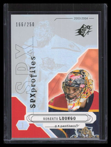 2003-04 SPx 185 Roberto Luongo PRO 166/250 Profiles