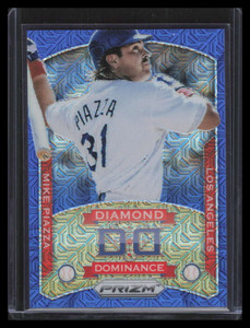 2014 Panini Prizm Diamond Dominance Prizms Blue Mojo 27 Mike Piazza 29/75