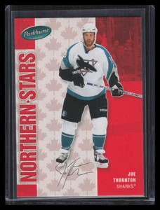 2005-06 Parkhurst Facsimile Auto Parallel 581 Joe Thornton 85/100 Northern Stars