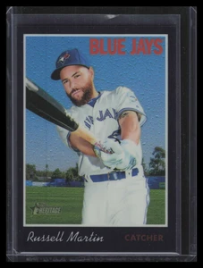 2019 Topps Heritage Chrome Black Refractor thc19 Russell Martin 24/70