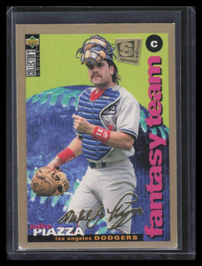 1995 Collector's Choice SE Gold Signature 253 Mike Piazza FT Fantasy Team