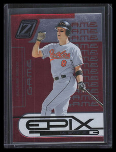 2005 Zenith Epix Red Game 22 Cal Ripken Jr. 64/150