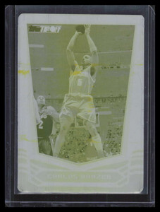 2008-09 Topps Tip-Off Press Printing Plate Yellow 55 Carlos Boozer 1/1