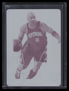 2008-09 Topps Co-Signers Press Printing Plate Magenta 82 Carlos Boozer 1/1