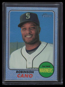 2017 Topps Heritage Chrome Blue Refractor thc422 Robinson Cano 47/68