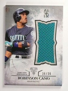 2015 Topps Triple Threads Robinson Cano Sepia Unity Jersey #D36/36 #UJR-RCN