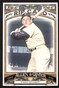 2024 Topps Allen and Ginter Box Topper Rip Card Harmon Killebrew UNRIPPED 22/99