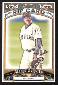 2024 Topps Allen and Ginter Box Topper Rip Cards Tony Gwynn UNRIPPED 52/99