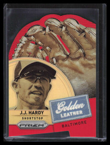 2014 Panini Prizm Gold Leather Die Cut Prizms Red Refractor 14 J. J. Hardy 24/25
