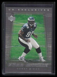 2000 Upper Deck Exclusives Silver 226 Corey Simon Rookie 56/100