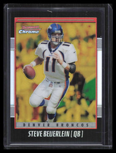 2001 Bowman Chrome Gold Refractor 77 Steve Beuerlein 62/99