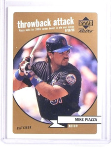 1999 Upper Deck Retro Throwback Attack Mike Piazza #D091/500 #T8 *66562