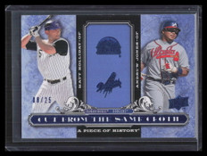 2008 UD A Piece of History Cut From Same Cloth Blue Andruw Jones Holliday 8/25