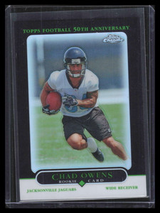 2005 Topps Chrome Black Refractor 225 Chad Owens Rookie 60/100