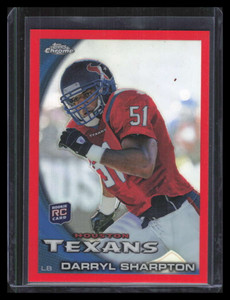 2010 Topps Chrome Red Refractor c215 Darryl Sharpton Rookie 3/25