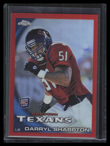 2010 Topps Chrome Red Refractor c215 Darryl Sharpton Rookie 22/25