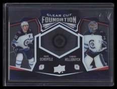 2019-20 Upper Deck Clear Cut Foundations ccf2 Mark Scheifele Connor Hellebuyck