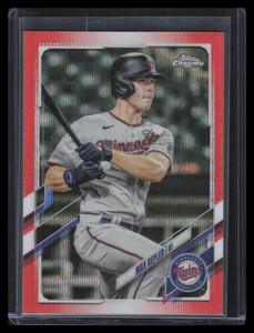 2021 Topps Chrome Orange Wave Refractor 41 Max Kepler 22/25