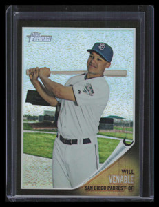 2011 Topps Heritage Chrome Black Refractor c60 Will Venable 20/62