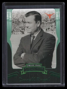 2006 Press Pass Legends Emerald e89 Darrell Royal 19/25