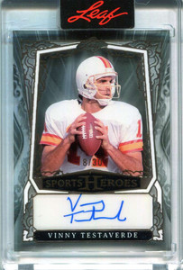 2025 Leaf Metal Sports Heroes Acetate Bronze bavt1 Vinny Testaverde Auto 8/30