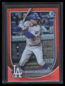 2025 Bowman Chrome Mega Box Orange Refractor 16 Mookie Betts 16/25